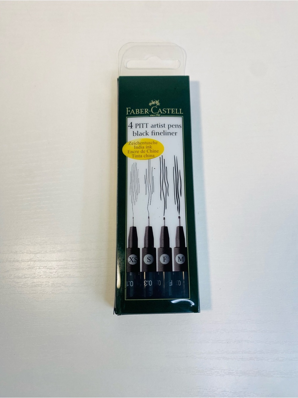 Faber-Castell Pitt Artist Pens 4 Set - Black Fineliners